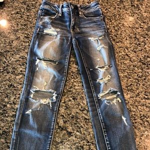 American Eagle ripped jeans
